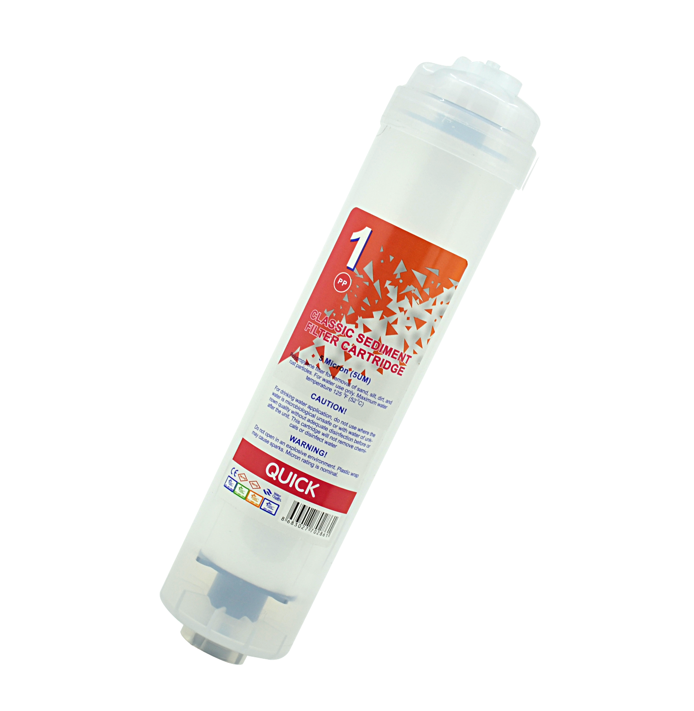 Quick İnline 1 Numara Şeffaf Sediment Filtre